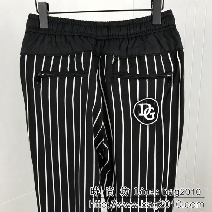 DＧ杜嘉班納 18秋冬新款 黑白條紋棒球風 衛衣套裝 男女同款 ydi1052